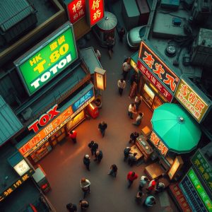 togel-hk-terpercaya-tanpa-watermark-top-down-view-vibrant-tones-illustra