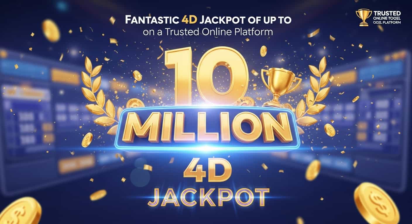 Raih Kemenangan Fantastis dengan Jackpot 4D x10 Juta di Platform Togel Online Terpercaya